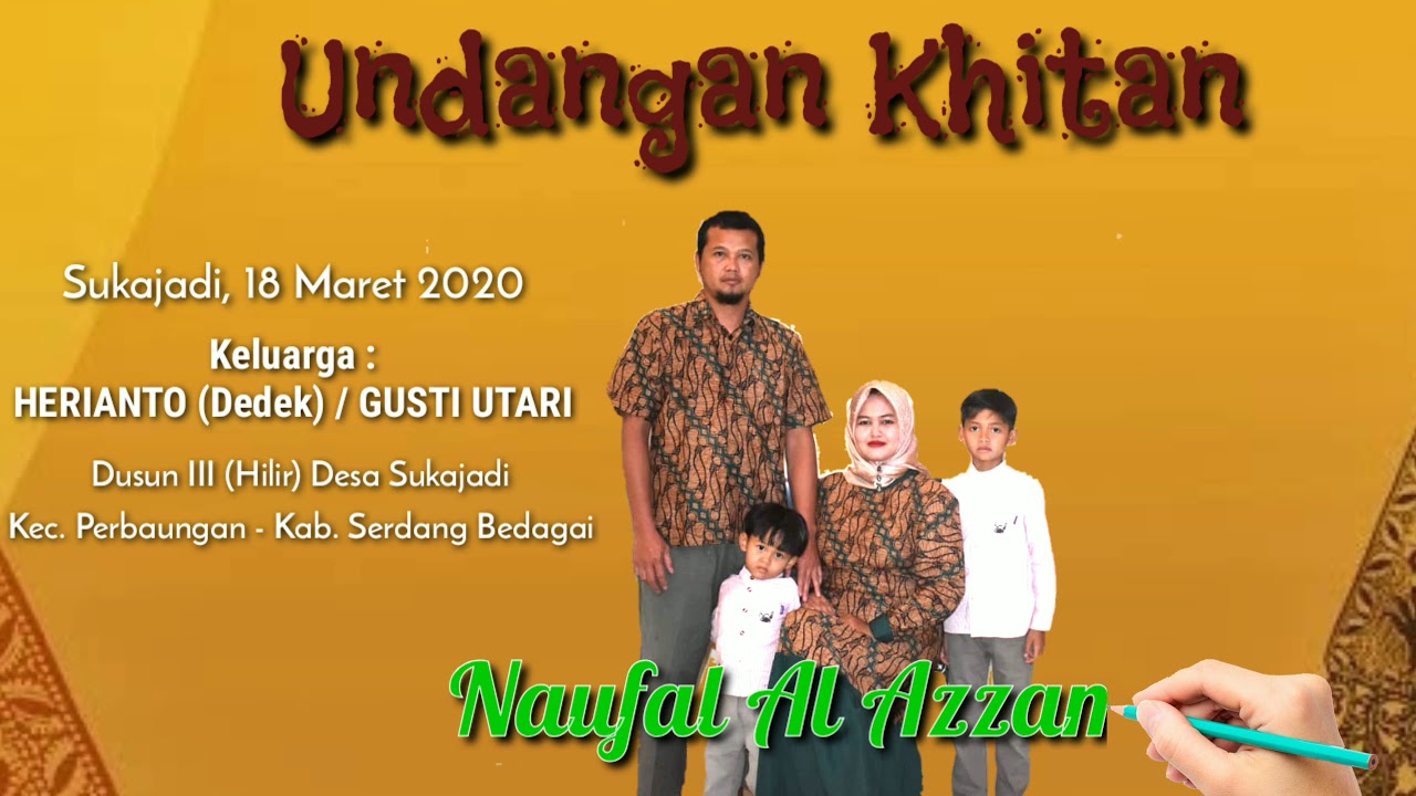 Detail Contoh Undangan Sunatan Anak Nomer 37