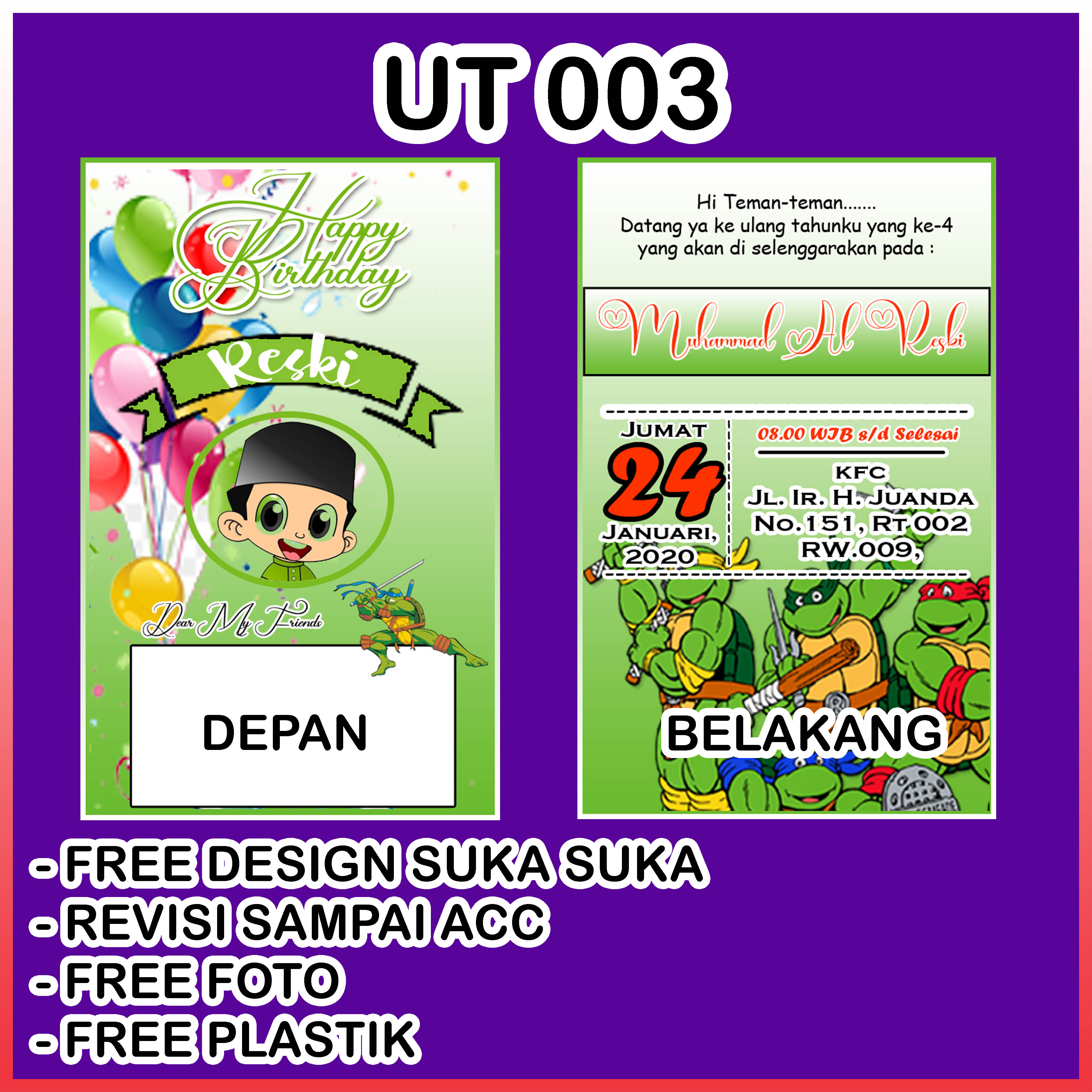 Detail Contoh Undangan Sunatan Anak Nomer 53