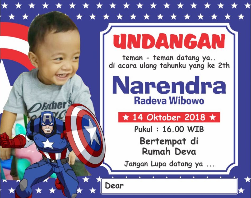 Detail Contoh Undangan Ulang Tahun Anak Anak Nomer 12