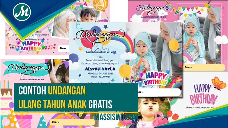 Detail Contoh Undangan Ulang Tahun Anak Anak Nomer 3