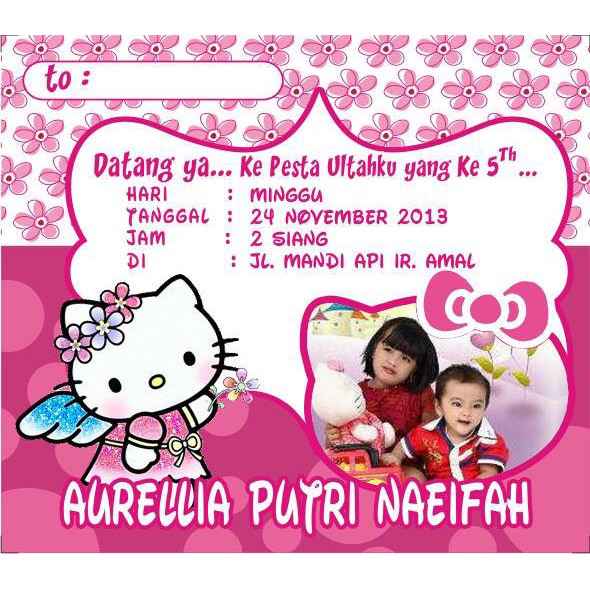 Detail Contoh Undangan Ulang Tahun Anak Anak Nomer 4