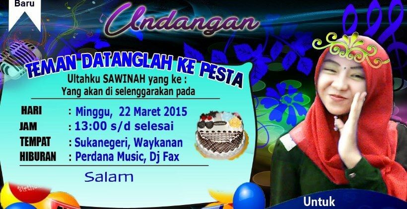 Detail Contoh Undangan Ulang Tahun Anak Anak Nomer 28