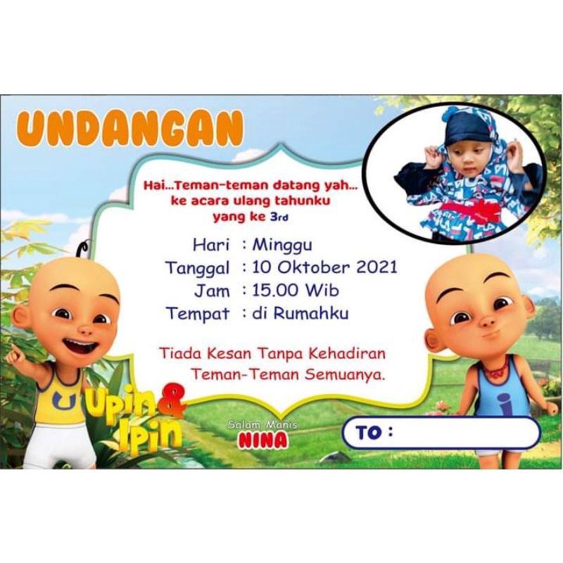 Detail Contoh Undangan Ulang Tahun Anak Anak Nomer 44