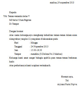 Detail Contoh Undangan Ulang Tahun Anak Anak Nomer 46