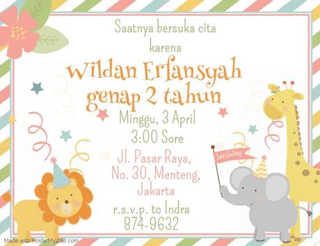 Detail Contoh Undangan Ulang Tahun Anak Anak Nomer 7
