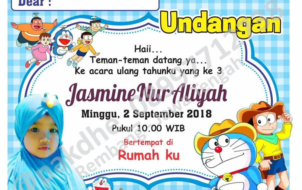 Detail Contoh Undangan Ulang Tahun Anak Anak Nomer 9