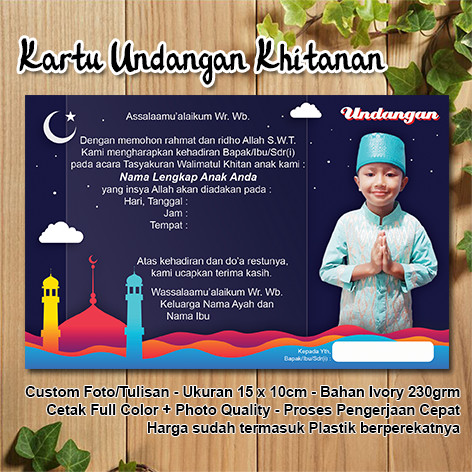 Detail Contoh Undangan Ulang Tahun Anak Islami Koleksi Nomer 13