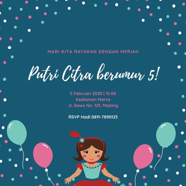 Detail Contoh Undangan Ulang Tahun Anak Laki Laki Yang Bisa Di Edit