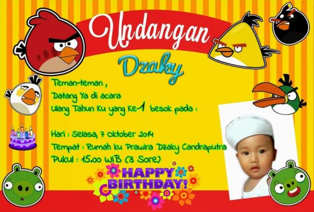 Detail Contoh Undangan Ulang Tahun Anak Laki Laki Yang Bisa Di Edit