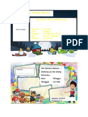 Detail Contoh Undangan Ulang Tahun Anak Yang Bisa Di Edit Nomer 48