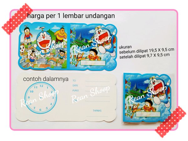 Detail Contoh Undangan Ulang Tahun Doraemon Nomer 19