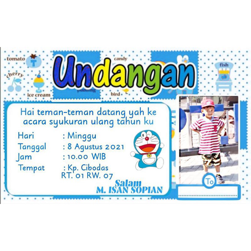 Detail Contoh Undangan Ulang Tahun Doraemon Nomer 25