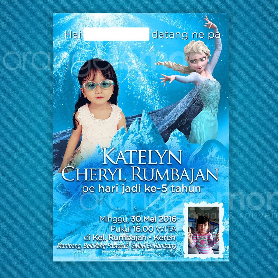 Detail Contoh Undangan Ulang Tahun Frozen Koleksi Nomer 11