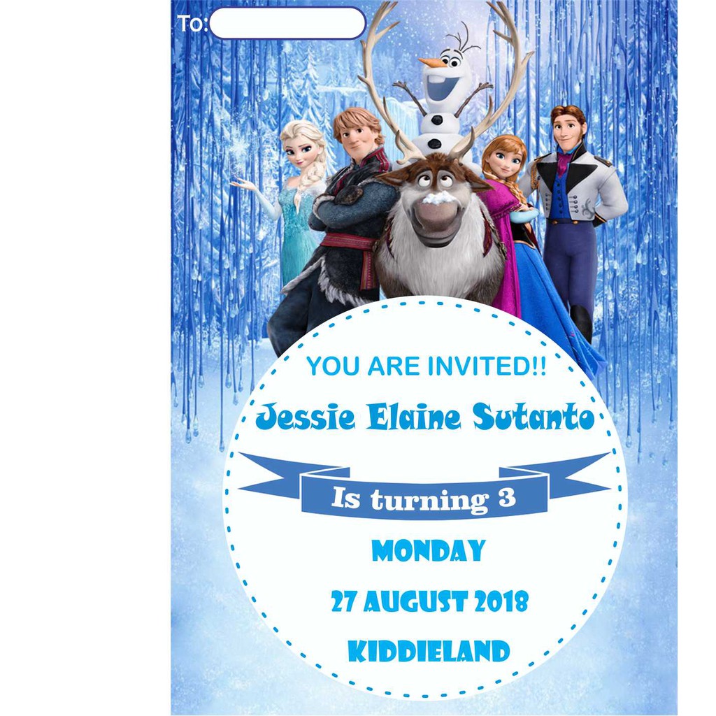 Detail Contoh Undangan Ulang Tahun Frozen Koleksi Nomer 19
