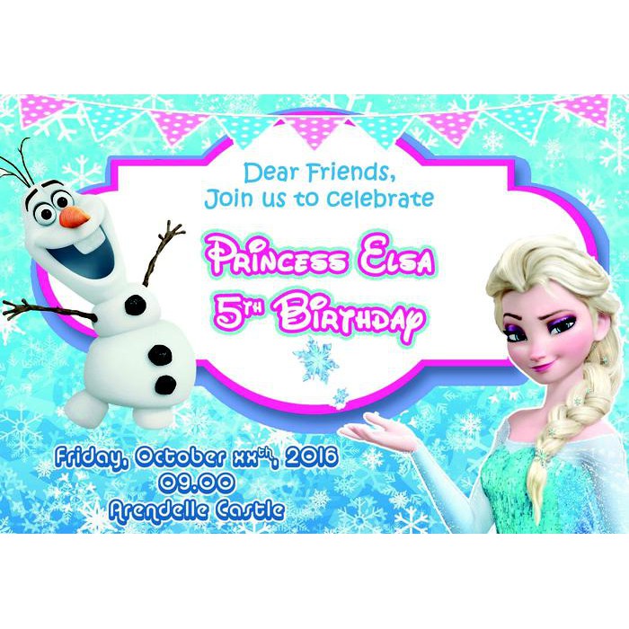Detail Contoh Undangan Ulang Tahun Frozen Koleksi Nomer 22
