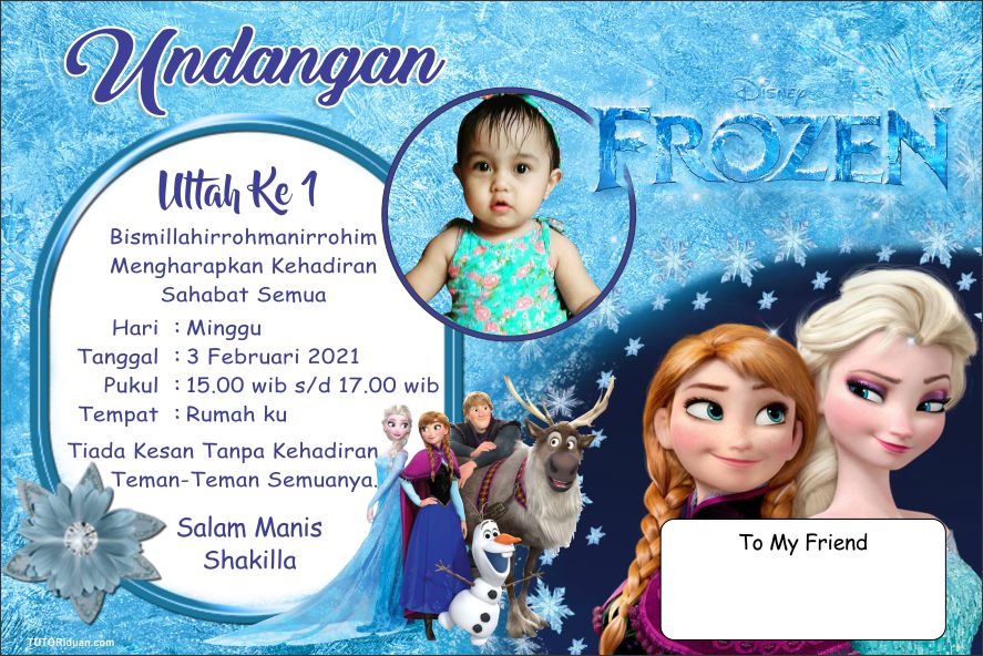 Detail Contoh Undangan Ulang Tahun Frozen Koleksi Nomer 44