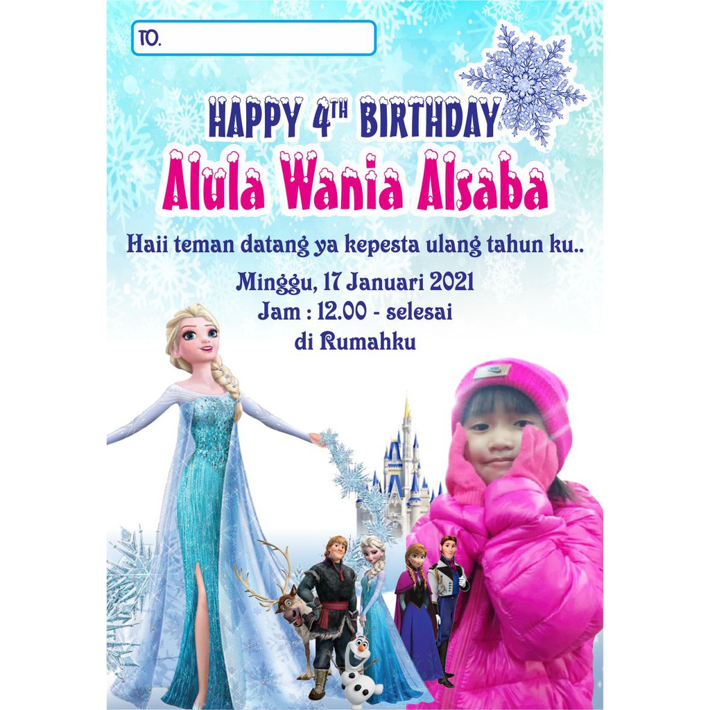 Detail Contoh Undangan Ulang Tahun Frozen Koleksi Nomer 55
