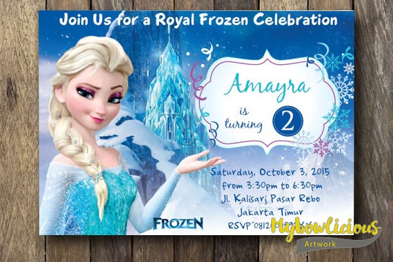 Detail Contoh Undangan Ulang Tahun Frozen Koleksi Nomer 9