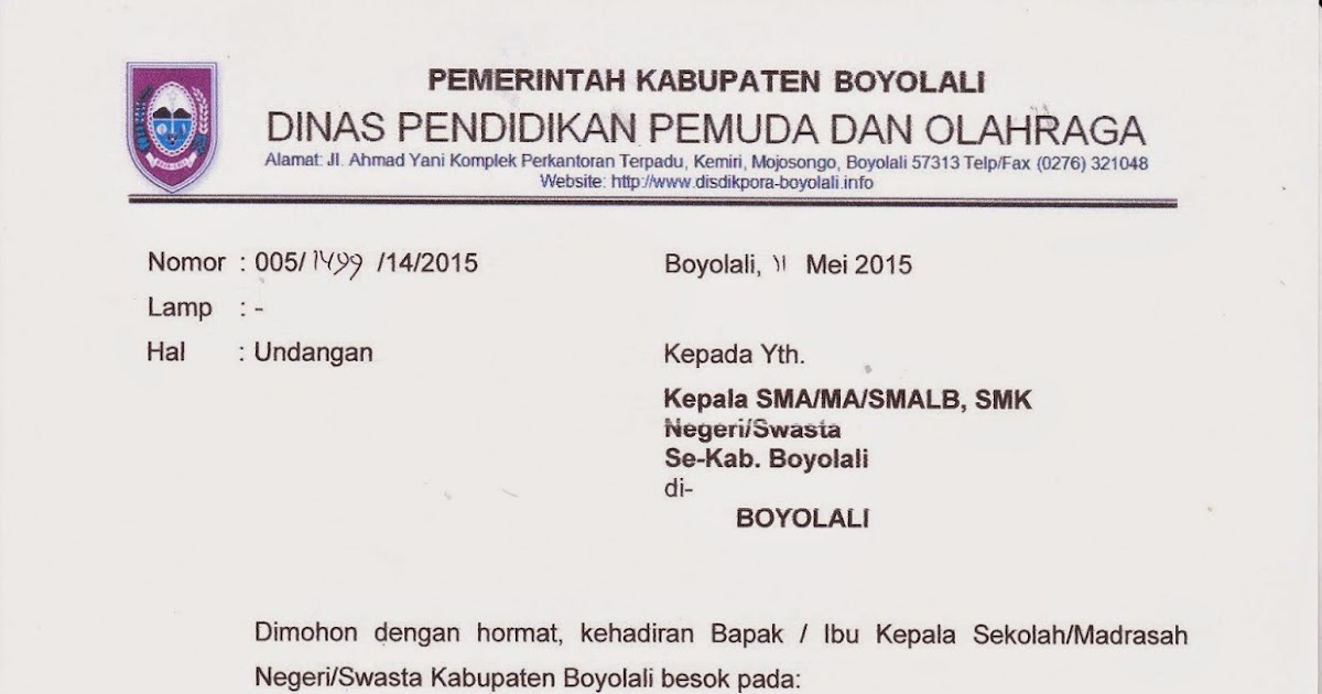 Detail Contoh Undangan Via Email Nomer 34