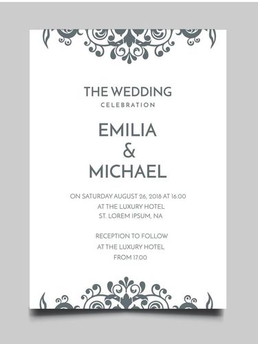 Detail Contoh Undangan Wedding Nomer 2