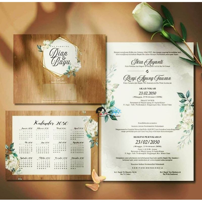 Detail Contoh Undangan Wedding Nomer 13