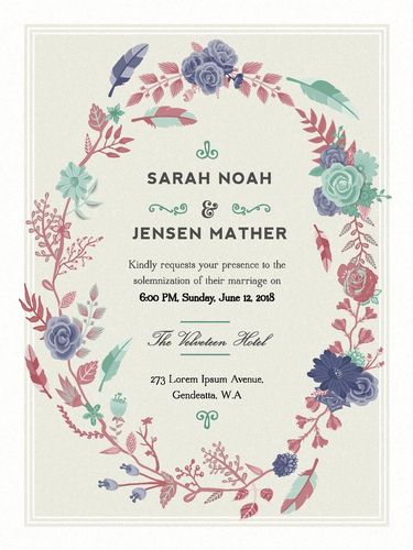 Detail Contoh Undangan Wedding Nomer 14