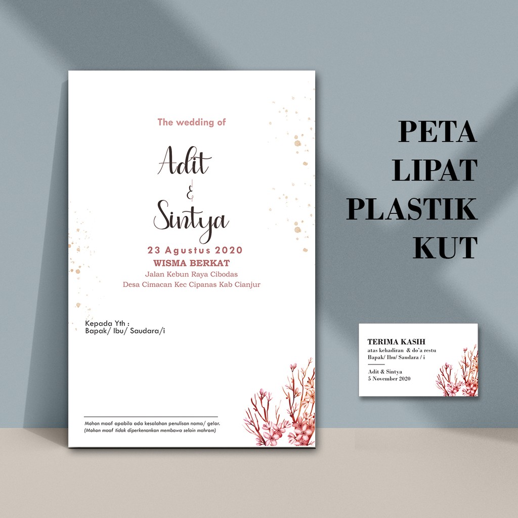 Detail Contoh Undangan Wedding Nomer 21