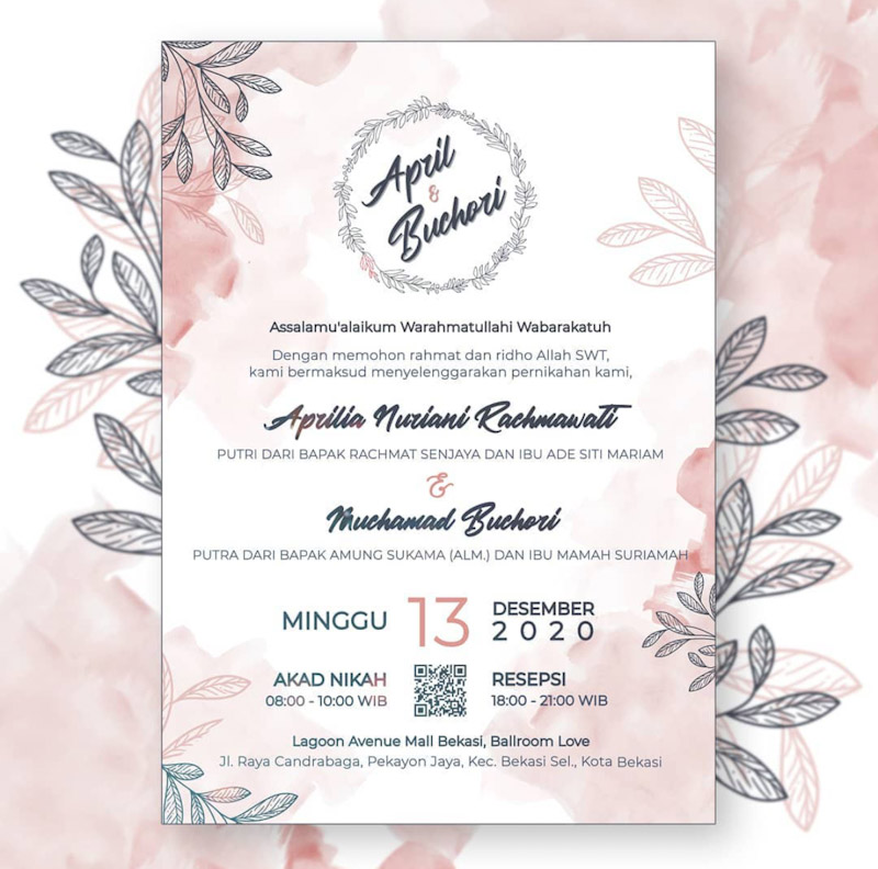 Detail Contoh Undangan Wedding Nomer 23