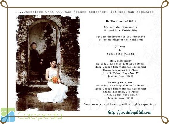 Detail Contoh Undangan Wedding Nomer 27