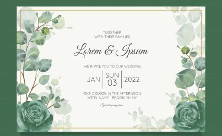 Detail Contoh Undangan Wedding Nomer 29