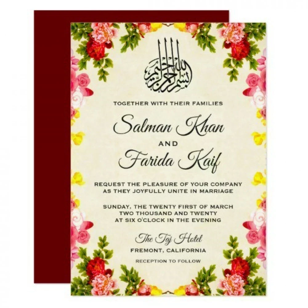 Detail Contoh Undangan Wedding Nomer 50