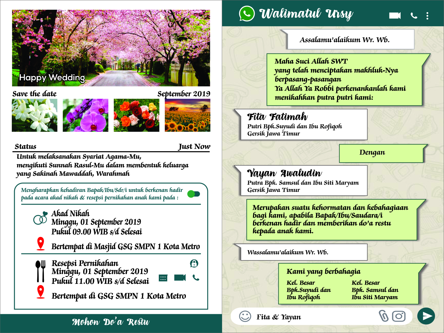 Detail Contoh Undangan Whatsapp Koleksi Nomer 9