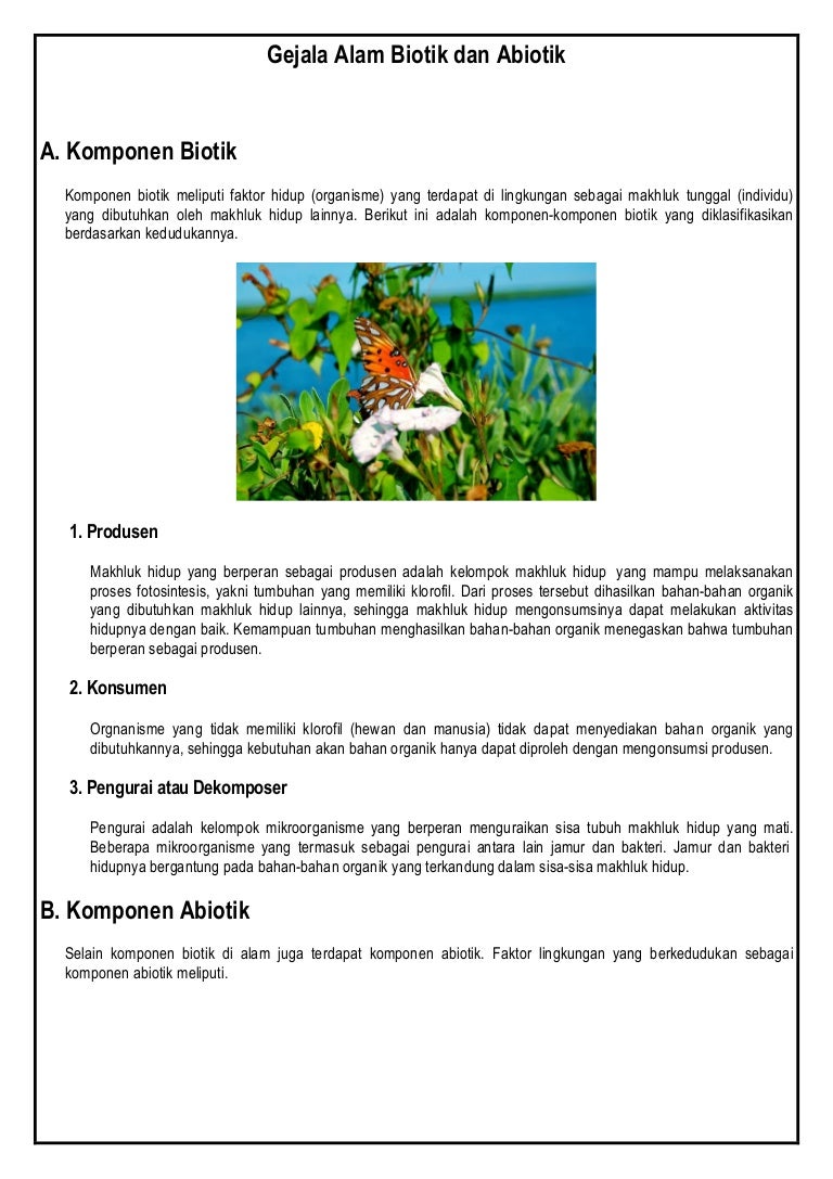 Detail Contoh Unsur Biotik Nomer 53