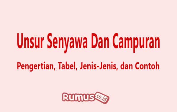 Detail Contoh Unsur Senyawa Campuran Nomer 50