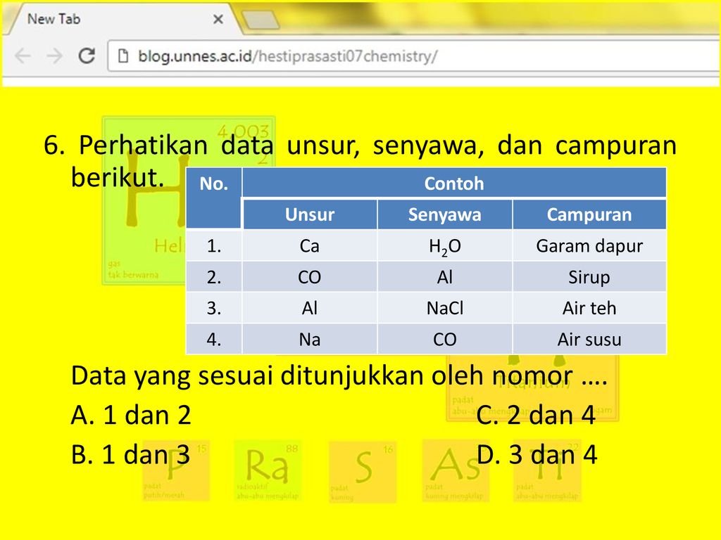 Detail Contoh Unsur Senyawa Dan Campuran Nomer 42