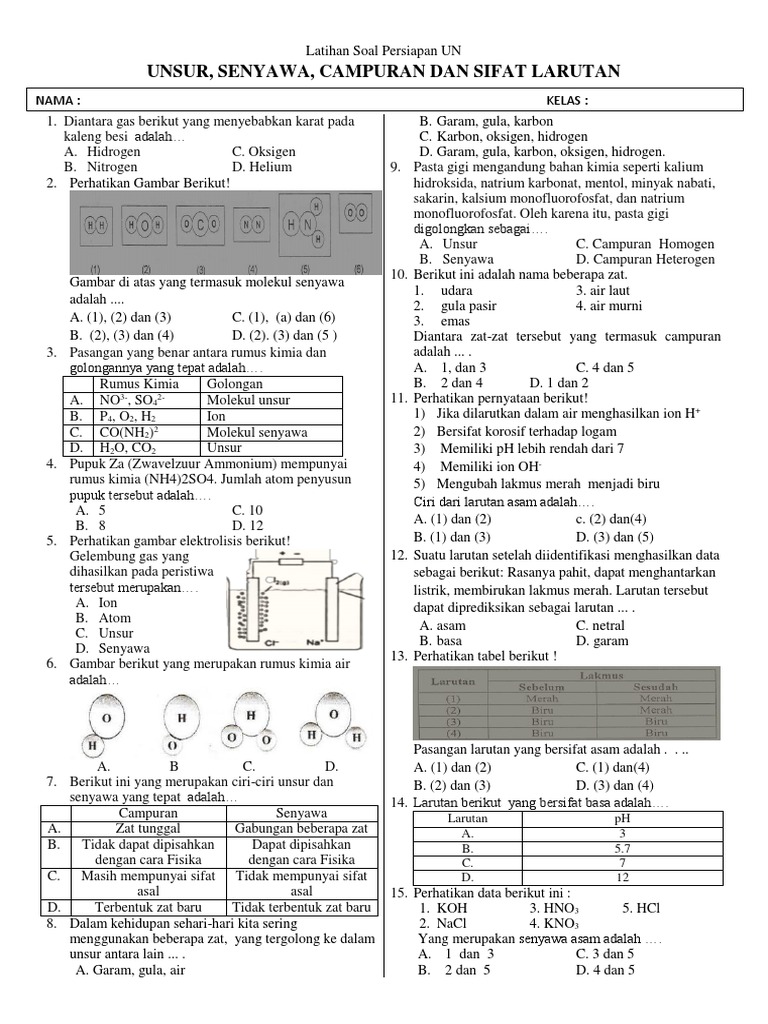 Detail Contoh Unsur Senyawa Dan Campuran Nomer 48