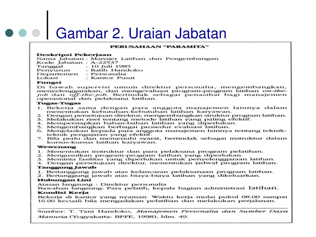 Detail Contoh Uraian Jabatan Nomer 15