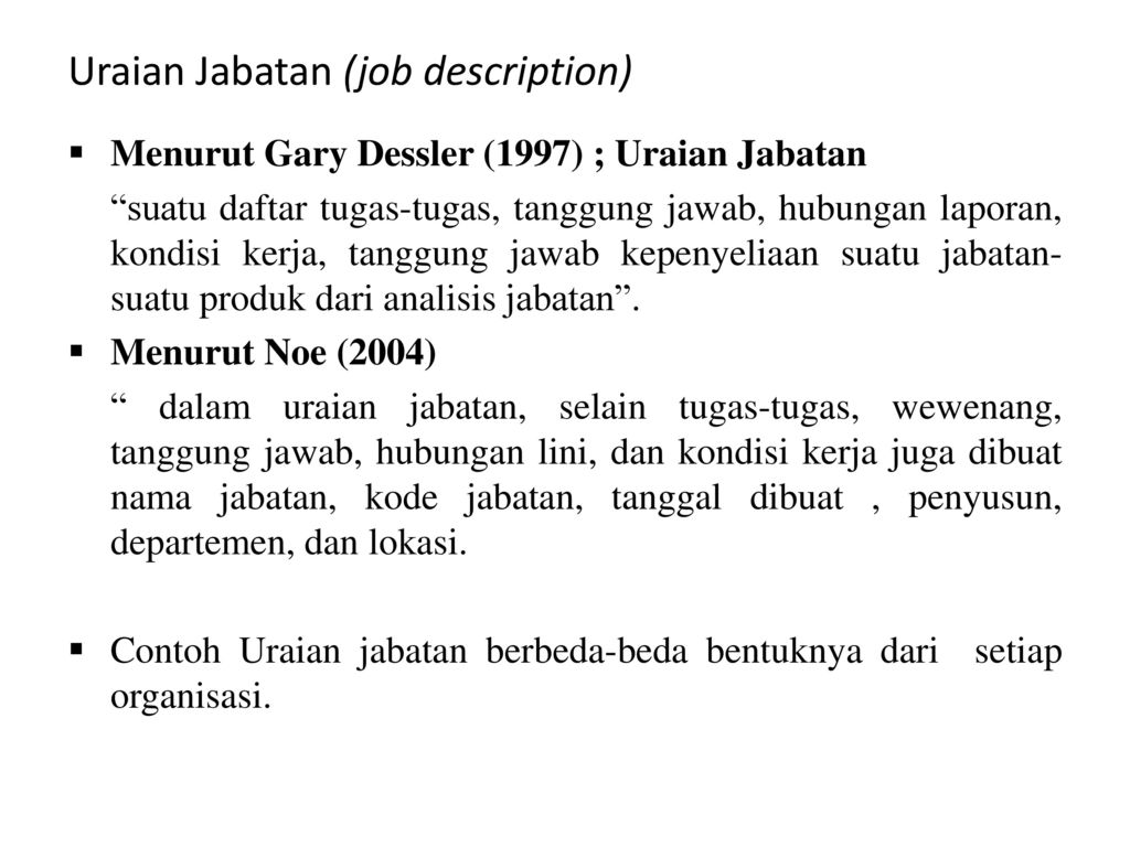 Detail Contoh Uraian Jabatan Nomer 32