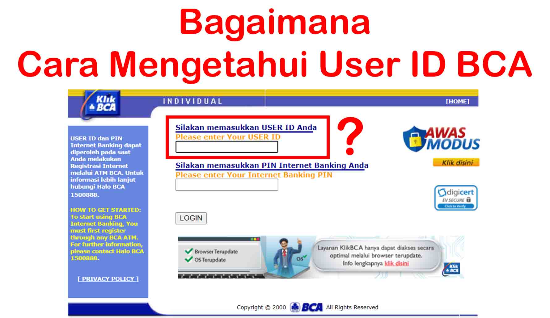 Detail Contoh User Id Nomer 8