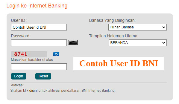 Detail Contoh User Id Bni Nomer 2