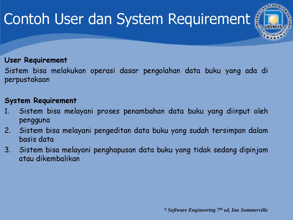 Detail Contoh User Requirement Nomer 2