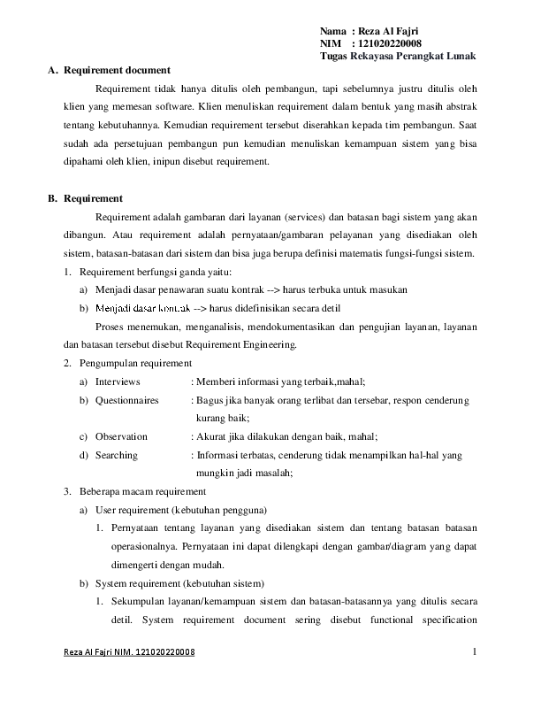 Detail Contoh User Requirement Nomer 13