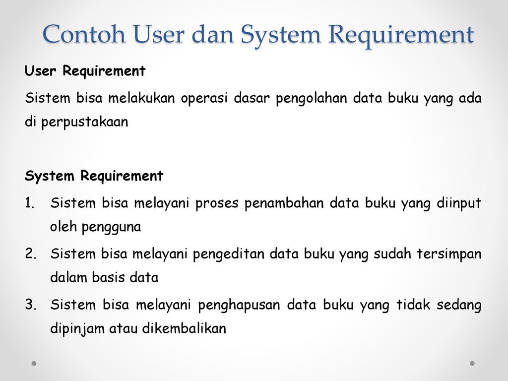 Detail Contoh User Requirement Nomer 5