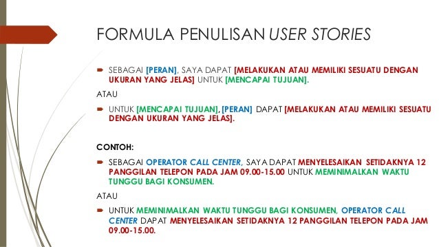 Contoh User Story - KibrisPDR