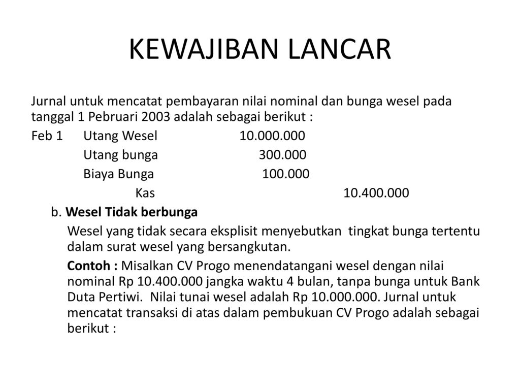 Detail Contoh Utang Lancar Nomer 5