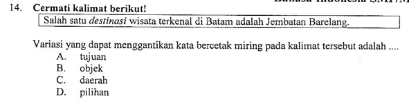 Detail Contoh Variasi Kalimat Nomer 17