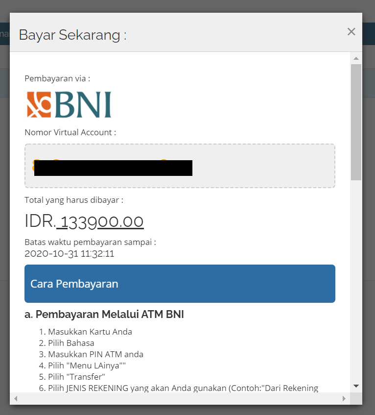 Detail Contoh Virtual Account Nomer 2