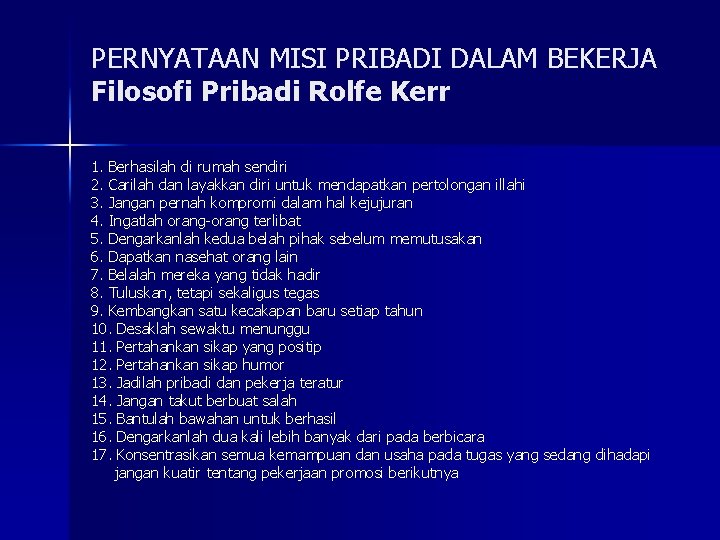 Detail Contoh Visi Dan Misi Pribadi Nomer 26