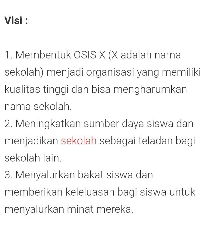 Detail Contoh Visi Misi Osis Nomer 51