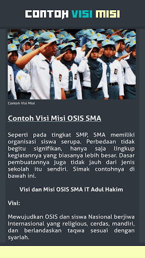 Detail Contoh Visi Misi Osis Sma Nomer 45